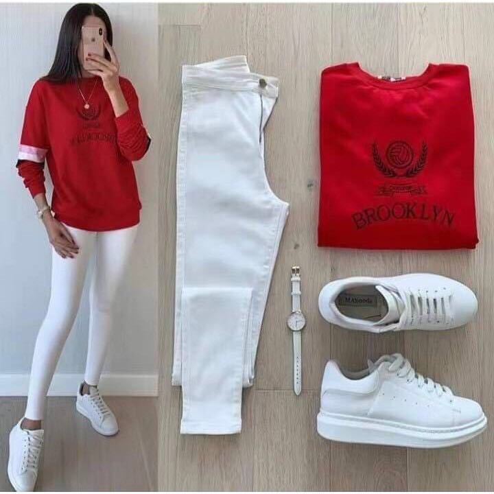 red shirt with white pants｜TikTok Search