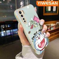 Yiเวปไซต์สำหรับ OPPO A91 Reno 3 4G F15,เคสการ์ตูนลายแมวโดราเอมอนด้านข้างเคสซิลิโคนฝาครอบทั้งหมดกล้องกันกระแทกของแท้ป้องกันเคสโทรศัพท์