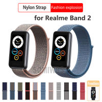 สายผ้าไนลอนสำหรับ Realme Band 2สายนาฬิกากีฬาระบายอากาศสำหรับ Band2 Realme