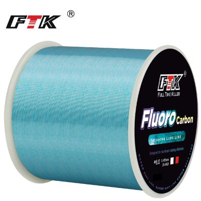 （A Decent035）FTK 300M Invisible Fishing Line 0.20mm 0.50mm 4.13LB 34.32LB Speckle Fluorocarbon Coating Super Strong Spotted