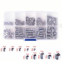 NEW 200pcs Stainless Steel Hex Socket Set Screw Grub Screws Assortment Kit M3-M8