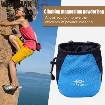 MoKo Chalk Bag, Drawstring Rock Climbing Chalk Bag Bouldering