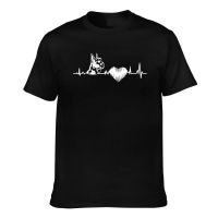 New Arrival Vintage Schnauzer Heartbeat Love Funny Funny MenS T-Shirts Multi-Color Optional