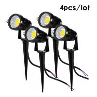 4pcs New Style 3W 5W 10W COB Garden Lawn Lamp Light 220V 110V 12V Outdoor LED Spike Light Path Landscape Waterproof Spot Bulbs