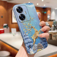 เคสเคสโทรศัพท์มือถือสำหรับ Realme C11 RealmeC33 Realme C55 Samsung Galaxy A04E All-Inclusive กรณีโทรศัพท์ฟิล์มกวางเอลค์เปลือกแข็งคลุมทั้งหมดเคสป้องกันทนแรงกระแทกกล้อง