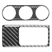 for Mazda MX-5 Miata Roadster Carbon Fiber Air Conditioning Buttons Frame Trim 2016+ MX5 ND &amp; Head Light Switch Frame