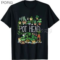 Gardening Potted Plant Lover Pot Head Kawaii Anime T Shirt Manga Graphic Tshirts Loose Tees Gildan