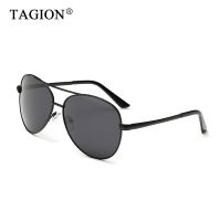 TAGION Classic Luxury Designer Mens Polarized Sunglasses Women Alloy Frame Eyewear Outdoor Gafas De Sol Hombre 0623