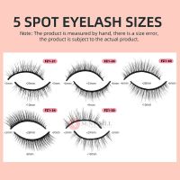 Self Adhesive 3D False Eyelashes Extension Reusable Natural Curly Eye Lashes