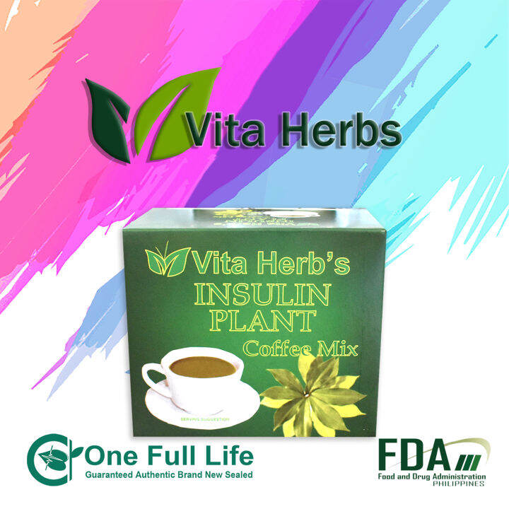 Vita Herbs Insulin Plant Coffee Mix 10's x 1 BOX Lazada PH