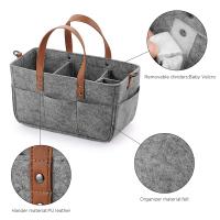 Baby Diaper Caddy Organizer Portable Car Organizers Handebag Holder Portable Nursery Storage Baskets Bin Felt Cloth Storage Bags