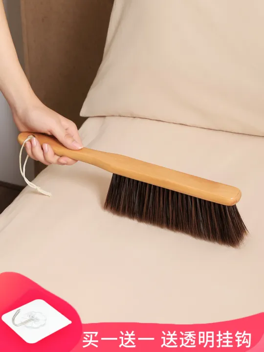 Large Soft Fur Wooden Handle Bed Brush Bed Brush Household Bed Brush