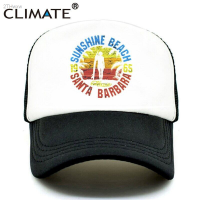 2023 New CLIMATE Seaside Sandbeach Trucker Caps Hat Surfing Hip Hop Caps Vacation Surfboard Mesh Baseball Cap Hat for Men Women Youth Versatile hat