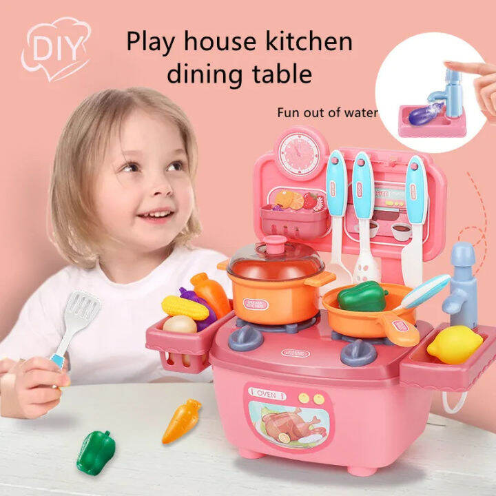 Set Kitchen Food Toys | Cooking Simulation Mini Kitchen Set | Toy Play ...