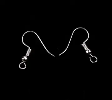 304 Stainless Steel Earring Hooks, Ear Wire, with Vertical Loop