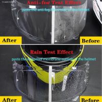 ▬✓☽ Helmet Anti-fog Film Rainproof Visor Membrane Waterproof Goggles Universal Motorcycle Electric Bicycle Helmet