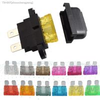 ┋┇ 5sets Waterproof Auto Standard Middle Fuse Holder Car Boat Truck ATC ATO Blade Fuse 3A 5A 10A 15A 20A 25A 30A 35A 40A