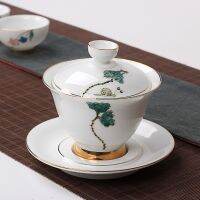 WuHe-China Cup Shen PUA Gaiwan ชุดชามถ้วยซุปเอ็มบริโอโกลด์กังฟู Chawan