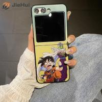 JieHui สำหรับ Samsung Z Flip5 PC Frosted Black Dragon Ball เคสโทรศัพท์แฟชั่น