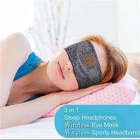 Man &amp; Women Sleeping Headphone Bluetooth-Compatible Wireless Music Sport Headbands Soft Eye Headset With Mic Yoga Hair Bandshot