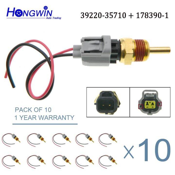 1/2/4/10SET Coolant Temperature Sensor Socket Waterproof Cable