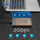 Wavlink Công Cụ USB 3.0 Sang SATA 2.5 -Vỏ Ổ Cứng Gắn Ngoài Miễn Phí Dành Cho Ổ Cứng SSD SATA 2.5 Inch