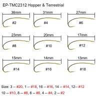 Eupheng 100ชิ้นกุ้ง Caddis Pupa Terrestrial เบ็ดตกปลา Dymphh กระโดดเปียกตะขอบินสำหรับตกปลาเบ็ดตกปลา L LYG3824เหยื่อปลอม