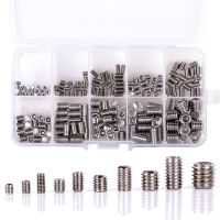 200Pcs 304 Stainless Steel Grub Screws Hex Socket Screw Assortment Kit Set M3//M5/M6/M8