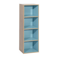 Wooden shelf with 4 compartments, size 42 x 29 x 118  cm.