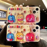 ใหม่เคสแสงแฟลชเพชรสีฟ้าระดับไฮเอนด์3D โทรศัพท์มือถือมอนสเตอร์ที่น่ารักเคสโทรศัพท์มือถือ OPPO Reno7/6/5/4/3pro เคสโทรศัพท์มือถือ A72ซิลิโคน A93รวมทุกอย่าง R17 R15ผู้หญิง