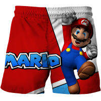 3D Super Mario กางเกงขาสั้นเด็กฤดูร้อนการ์ตูนใหม่ Quick Dry Beach กางเกงขาสั้นว่ายน้ำชาย Harajuku กางเกงขาสั้นกางเกงขาสั้นชายหาด2023 New