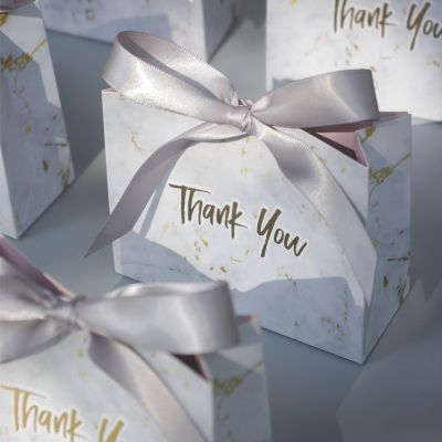 【YF】✾  Marble Paper Baby Shower Chocolate Wedding Favours