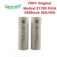 ฟรี Vapcell Original Li Ion Molicel ชาร์จ21700 4200Mah 30A / 45A P42A โทรศัพท์มือถือสำหรับไฟฉาย