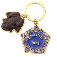 【DT】Classic Chocolate Frog Keychain Gold Color Metal Pendant Magic School Keyring Chain Ornament Cosplay Jewelry Accessories Gift hot