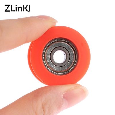 ✔ 4Pcs Miniature Bearing Pulley Concave Pulley Sliding Door Pulley Furniture Wardrobe Sliding Door Cabinet Pulley U-groove Pulley