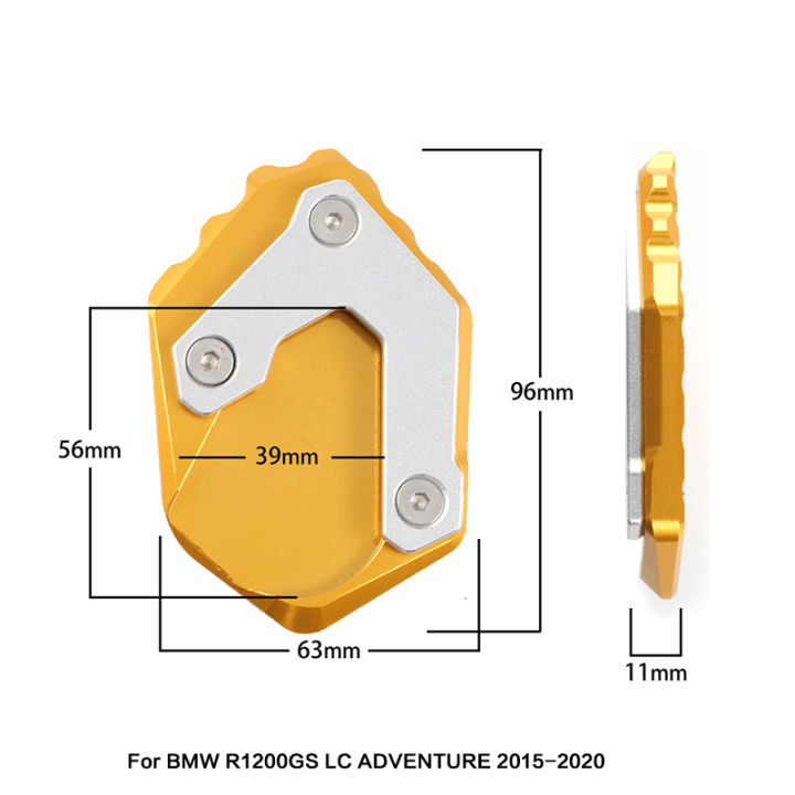 fne-ขาตั้งเท้ารถจักรยานยนต์-r1200-gs-สำหรับ-bmw-r1200gs-lc-2015-2020ผจญภัยขาตั้งด้านข้างอุปกรณ์แผ่นขาตั้งด้านข้างมอเตอร์ไซด์-r-1200-gs