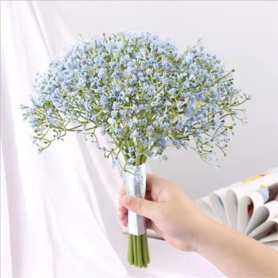 [AYIQ Flower Shop] ยิปโซฟิลาเทียมให้ความรู้สึกดอกไม้ปลอมสำหรับใช้ในงานแต่งงานช่อดอกไม้พลาสติก