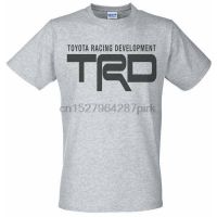 Grey Tshirt With Black Trd Racing Development Logo Wheels Tyres Toyota