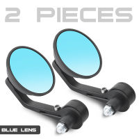 Universal 78" Round Bar End Rear Mirrors Moto Motorcycle Motorbike Scooters Rearview Mirror Side View Mirrors FOR Cafe Racer