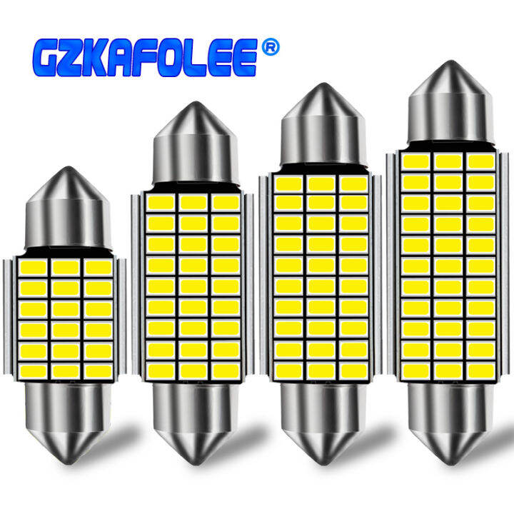 1x-c5w-led-canbus-festoon-31-36-39-42-มม-สำหรับหลอดไฟภายในรถอ่านหนังสือไฟป้ายทะเบียนสีขาวข้อผิดพลาดฟรี-laojie