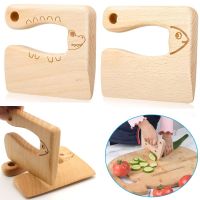 Safe Wooden Kids Knife Cooking Toy Simulation Knives Cutting Fruit Vegetable Children Kitchen Pretend Play Montessori Education