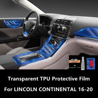 สำหรับ LINCOLN CONTINENTAL 16-20ภายในรถคอนโซลกลางใส TPU ฟิล์มป้องกันป้องกันรอยขีดข่วนอุปกรณ์ซ่อมฟิล์ม