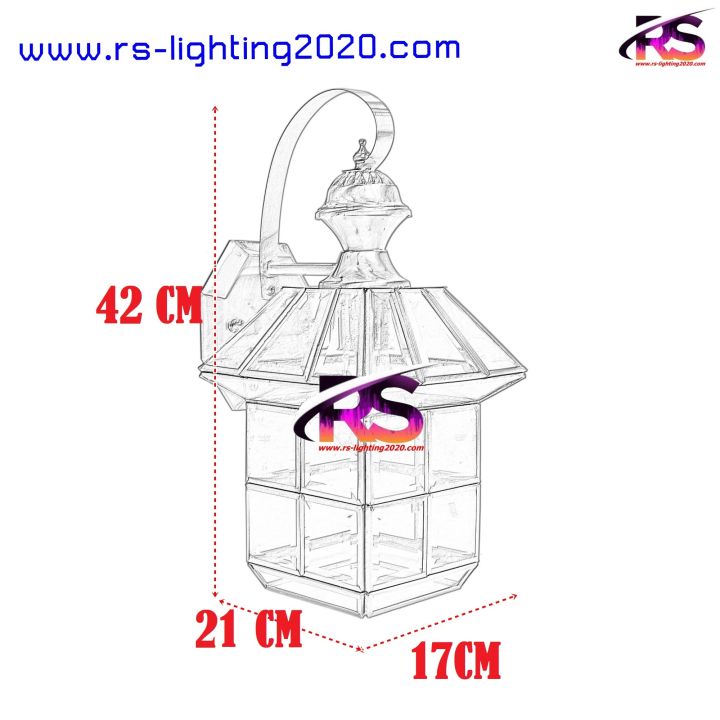 โคมไฟกิ่งผนังภายนอกอาคาร-ติดกำแพง-ไฟภายนอก-ไฟกิ่ง-ไฟกิ่งทองเหลือง-ไฟทองเหลือง-0503-170a-ไม่รวมหลอดไฟ