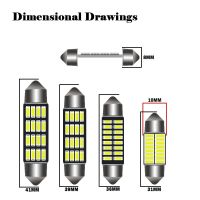 10x Festoen โคมไฟ Led C10W C5W 16Smd สีขาวสว่างมาก4014 Smd Canbus ไร้ข้อผิดพลาดภายในรถแต่งรถไฟสีขาว