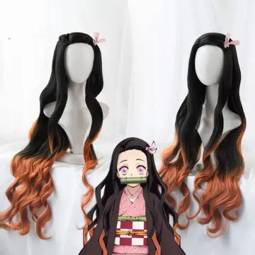 Demon Slayer: Kimetsu no Yaiba Tanjiro Kamado Short Chestnut Brown Heat  Resistant Hair Cosplay Costume Wig + A Pair Of Ear-Rings - AliExpress