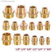 ○♠ Brass Pipe Hex Nipple Fitting Quick Coupler Adapter 1/8 1/4 3/8 1/2 3/4 1 BSP Male to Male Thread Water Oil Gas Connector