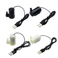 ปั๊มมอเตอร์ไร้แปรงถ่าน DC 5V USB แบบพกพาปั๊มน้ำแบบจุ่มไฮโดรโพนิกตู้ปลาระบบหมุนเวียนน้ำน้ำพุเงียบมาก