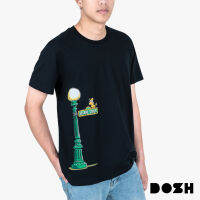 DOSH UNISEX T-SHIRTS SESAME STREETเสื้อยืดคอกลม แขนสั้น ผู้ชาย-ผู้หญิง DSEMT5059-BL