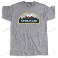 แฟชั่นใหม่ Twin Peaks นายอำเภอกรมผู้ชาย Streetwear เสื้อยืดพิมพ์ผ้าฝ้ายแขนสั้นเสื้อยืดเสื้อยืดผ้าฝ้ายสำหรับเด็ก