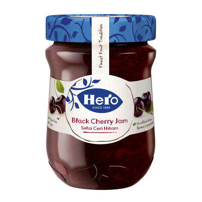 สินค้ามาใหม่! ฮีโร่ แยมแบล็คเชอร์รี่ 340 กรัม Hero Black Cherry Jam 340g ล็อตใหม่มาล่าสุด สินค้าสด มีเก็บเงินปลายทาง